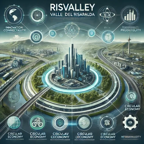 Risvalley: Innovación y Desarrollo para un Futuro Competitivo El proyecto Risvalley impulsa la reindustrialización y la competitividad del Valle del Risaralda mediante infraestructura estratégica, un Parque Científico y Tecnológico, y una Zona Económica Especial. Su enfoque en sostenibilidad, economía circular y digitalización fortalece la internacionalización y las redes colaborativas, posicionando la región como un hub de innovación y productividad.